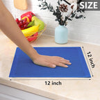 Homaxy 100% Cotton Waffle Weave Kitchen Dish Cloths, Ultra Soft Absorbent Quick Drying Dish Towels, 12 x 12 Inches, 8-Pack, Blueberry