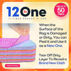 Magical Fiber Stain Remover- Use as Spot Remover- No Dry Cleaning Food, Grease, Coffee Off Laundry, Tea, Fabric, Pet Stains, Stain Remover Sponge Clothes, Carpet, Sofa, Mattress & Upholstery (2 Pack)