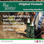 Bug Soother Refill - Natural Insect, Gnat and Mosquito Repellent & Deterrent - 100% DEET-Free Safe Bug Spray for Adults, Kids, Pets, Environment - Includes Free 1 oz. Travel Size. (16 oz.)