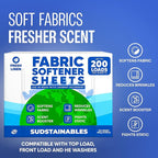 Fabric Softener Sheets for Washer bundle with Lemon 100 Strips Laundry Detergent Sheets