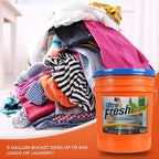 Ultra Fresh 5 Gallon Liquid Laundry Detergent Washing Soap for All Machine Types, 6X Platinum, Up to 640 Loads, Sport Odor & Stain Remover