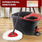 Mop Head Replacement for O-Ceda EasyWring 1-Tank System, Includes 6 Spin Mop Replacement Head, 1 Spin Mop Base