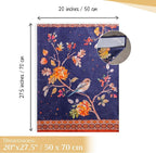 Maison d' Hermine Kitchen Towels Set of 3 100% Cotton 27.50" x 20" Reusable Cloth Tea Dish Towels Absorbent with Hanging Loop for Kitchen, Home, Dining, Cocktail Parties (Kelim - Infinity)