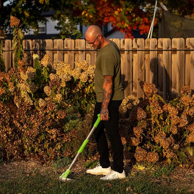 Grootpow WP5 Heavy Duty Weed Puller Tool, Stand Up Dandelion Weeder with 40" Handle, 3 Claws & Fiberglass Foot Pedal, Weeding Tool Made with Cast-Iron, Easily Remove Weeds Without Bending or Kneeling