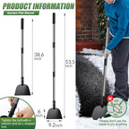 Walensee Flat Shovel, Floor Scraper, 54 inch Garden Scraper for Walkway, Weed Remove Tool for Lawn Edging, Cleaning Scraper for Road Outdoor, Driveway Weeding Tool， Ice Scraper & Ice Removal Tool