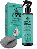Ceramic Shield Ceramic Coating Spray for Home Surfaces – Anti-Fingerprint Hydrophobic Protection for Stainless Steel Appliances, Countertops, Glass & Shower Doors – Multi Surface Nano Ceramic Coating