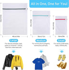 2nd Gen Honeycomb Mesh Laundry Bags for Delicates, Lingerie Bags for Washing Delicates, Travel Storage Organize Bag, Clothing Washing Bags for Blouse, Bra, Hosiery, Underwear and More(3 Pcs, 1L,1M,1S)
