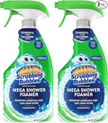 Scrubbing Bubbles Mega Bathroom and Shower Cleaner Spray, Foaming Action Removes Limescale and Soap Scum, Rainshower Scent, 32oz (Pack of 2)
