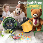 Multi-Surface Portable Steam Cleaner with 11Pcs Accessories, Chemical-Free Pressurized Steamer for Cleaning, Hand Held Steamer for Car, Furniture, Floor, Tile Grout and Home Use