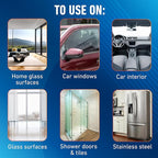 Unger ProClean Connect and Clean Indoor Window Cleaning Kit, Washing Tool with Swivel Head for Tight Corners and Edges, Streak-Free Results on Glass and Mirrors, Reusable Microfiber Pads