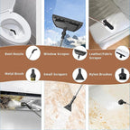 Handheld Steam Cleaner for Home, 2500W High Temperature Pressurized Machine, 1.6L Water Tank, Handle-controlled Steam Output, Portable Cleaning Steamer for Car, Bed Bugs, Furniture, Grout (White)