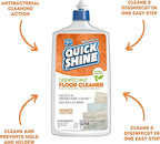Quick Shine Disinfectant Floor Cleaner 27oz | Hospital Level Disinfectant Kills 99.9% Germs & Bacteria | Cleans w/Power of Hydrogen Peroxide & No Harsh Chemicals | Streak Free & Zero Residue