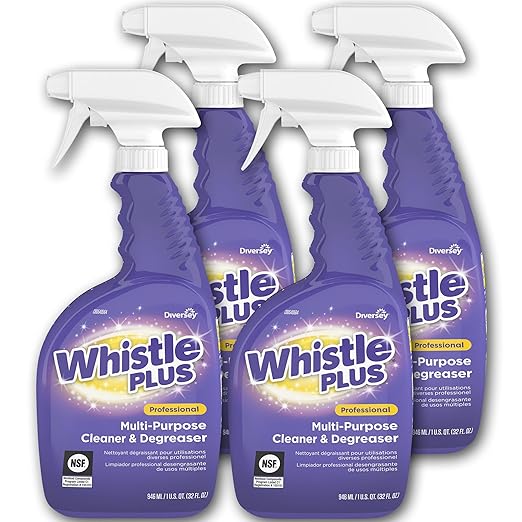 Diversey Whistle Plus Professional Multi-Purpose Cleaner/degreaser, Citrus, 32 Oz Spray Bottle, 4/carton