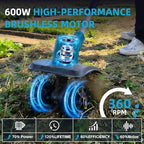 Cordless Tiller Cultivator, Battery Powered Electric Tiller with 360RPM, 48 Steel Tines, 9" Tilling Width, 6.6" Depth, Portable Rotary Tiller for Gardening(2x4.0 Ah Battery & Charge & LCD Display)