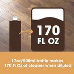 Furniture Clinic Laminate Floor Cleaner | Dilutes to Make 170 FL Oz | Easy and Safe Application | Quick-Drying with Linen Aroma | 17oz / 500ml