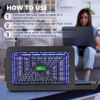 Bug Zapper Indoor, Electric Mosquito Zapper, Fly Traps (UV-A LED), Indoor Mosquito Killer, Effective Fly Zapper for Homes, Offices, and Patios