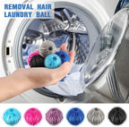 Blulu 30 Pieces Pet Hair Remover for Laundry Dryer Balls Reusable Washing Machine Hair Catcher Pet Dog Cat Catcher Lint Remover (Light Blue,Blue,Grey,Black,Purple,Rose Red)