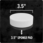 Dirt Devil Foam Sponge Pad Cleaning Set, 3 Piece, 3.5" Sponges, for Use on Glass, Mirrors, Hardwood and More, Soft and Absorbent, Cleaning Sponge Drill Attachment