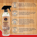 Rock Doctor Flooraid+ Bamboo Floor Cleaner Spray, 2 Pack, Heavy Duty Non Abrasive Cleaning Solution for Hard Floors, Counters, and Surfaces, Rinse Free