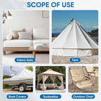 Oversized Canvas Patch 16 "x31, Self-Adhesive Waterproof Canvas Patch Set for Repairing Tents, Couch, Boat Covers, Camping Chairs, Awnings, Car Seats.(Dark Brown)