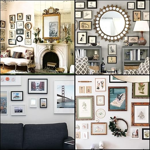 Self-Drilling Wall Anchor Screws Set, 400 Pieces, 4 Sizes, No-Drill Installation Kit with Zinc Plated Steel Dry Wall Screws no Drilling Required, Easy to Install (100)