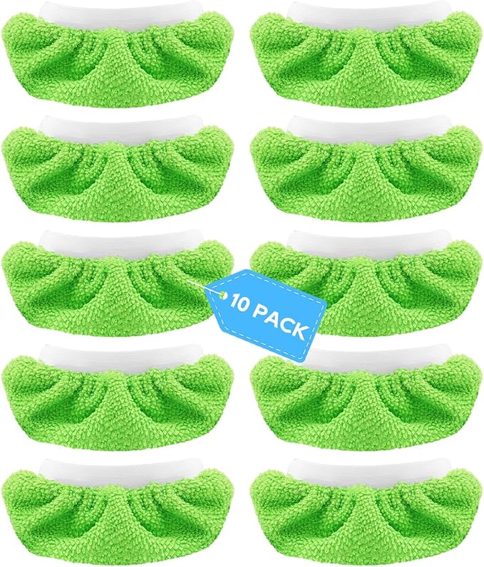 10 Pack Microfiber Cloths for Handheld Steam Cleaner Compatible with Bissell Steam Shot fit for Wagner fit for PurSteam fit for McCulloch Universal Steam Mop Pads Washable