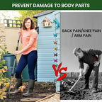 Stainless Steel Weeding Tool withSaw Blade - 4-Section Detachable Handlefor Effortless Gardening, YardWork & Weed Removal