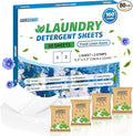 FIXSMITH Laundry Detergent Sheets - 160 Loads (80 Sheets) Fresh Linen Scent - Hypoallergenic,Eco Friendly Laundry Detergent Strips Ultra-Concentrated Travel Detergent Sheets.Plastic-Free,Liquidless.