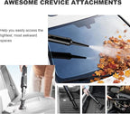 Car Vacuum Portable Cordless,25,000Pa Handheld Vacuum Cordless,70-Min Extra-Long Battery Life,Fantastic Suction, HEPA Filters, Maneuverable, Versatile Crevice Tools,for Car and Home, Black