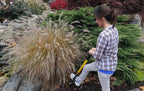 Spear Head Spade SHFD3 40" Yellow Garden Spade Shovel - Gardening Shovel with a 9" x 11" Beveled Blade, Steel-Reinforced Fiberglass Long Handle & Cushioned D-Grip - Digging Spade for Planting