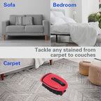 Carpet and Upholstery Cleaning Brush,Carpet Scrubber Stiff Bristle Detailing Scrub Brushes,Interior Leather Brush for Car and Home (Red)