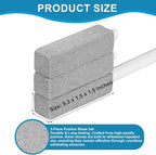 3 Packs Pumice Cleaning Stone with Extra Long Handle, Pumice Stone for Toilet Bowl Clean for Cleaning Toilets, Bathtubs, Grills, Swimming Pools, Sinks