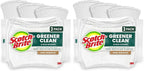 Scotch-Brite Greener Clean Non-Scratch Scrub Sponge, Sponge for Washing Dishes, Cleaning Kitchen, Superior Performance and Made with Sustainable Materials, Dishwasher Safe, 3 Scrub Sponges (Pack of 2)