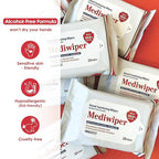 MEDIWIPER 80ct Alcohol-Free Hand Sanitizing Wipes Unscnted Antibacterial Wet Wipe, Hand Sanitizer (160 Wipes (80 * 2))