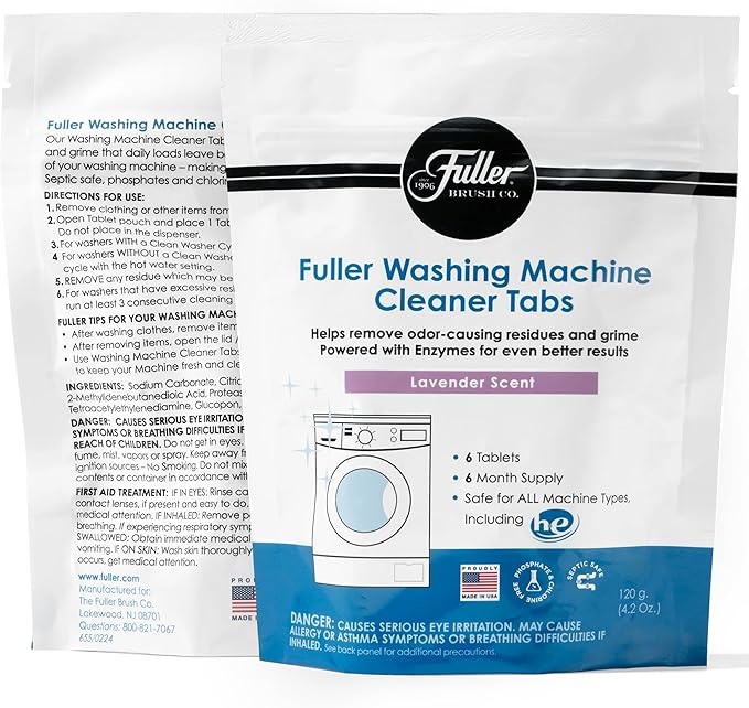 Fuller Washing Machine Cleaner Tabs - Lavender Scent