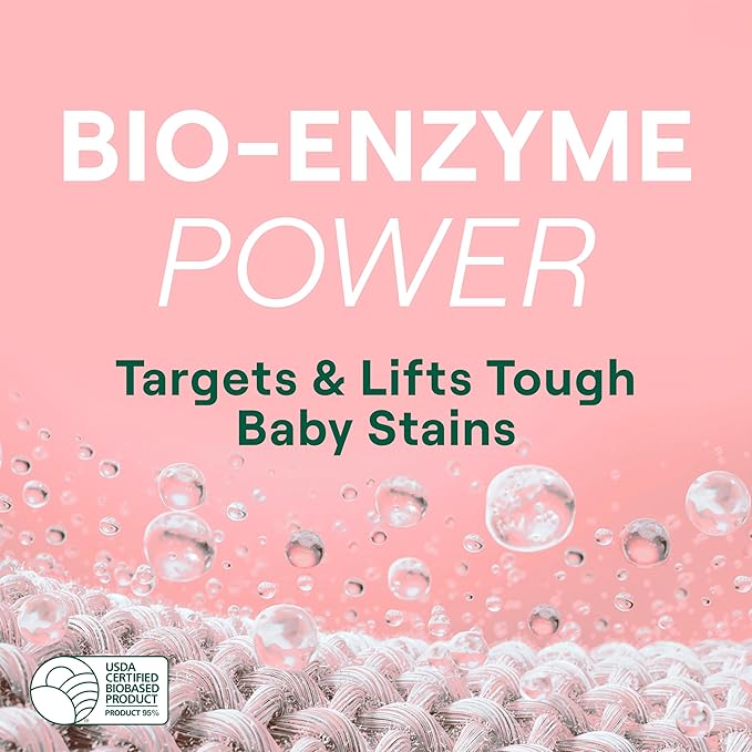 Seventh Generation Concentrated Baby Laundry Detergent, Stain Fighting Formula, Fresh Scent, 40 oz (53 Loads)