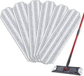 Mop Pads Replacements Compatible with H2prO Flat Mop System, Replace Mop Heads for Mop, Machine Washable Reusable Microfiber Pad Refills for Floor Cleaning (6 Pack)