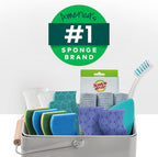 Scotch-Brite Odor Resist Heavy Duty Scrub Sponge, Dishwasher-Safe Kitchen sponges for Serious Scrubbing, Multipurpose Dish Sponge for Stuck-On Messes, 3 Scrubbing Sponges