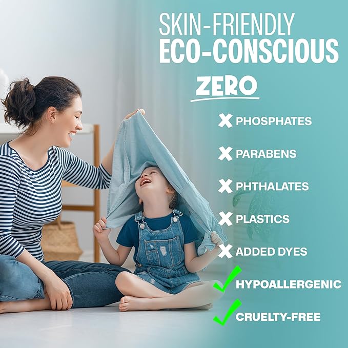 Sudstainables Eco Friendly Laundry Detergent Sheets - (200 Count), Unscented, Zero Waste, Plastic Free, Ultra Cleaning Strength, Sensitive Skin Safe, Saves Space