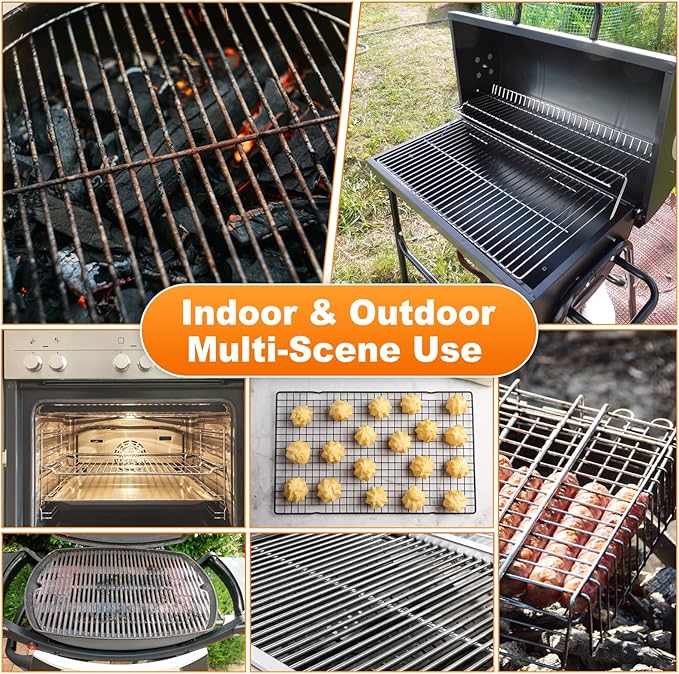 6 Pack No Scrub Oven Rack Cleaning Bags - Reusable Leakproof Soaking PE Bags, No Messy Hands for Grill Grates/BBQ Racks, No Cleaner Included