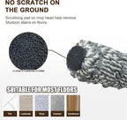 Self Wringing Mop - Easy Squeeze Twist Mop with 52.5 Inch Long Handle, Heavy Duty for Hardwood, Tile, Vinyl & Laminate Floors (Gray)