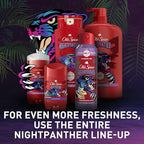 Old Spice Cleansing Body Wash for Men, 3X Defense, 24/7 Shower Fresh with Lasting Scent, 2-in-1 Body & Face Wash, NightPanther with Rich Warm Scent, 33.4 (Pack of 4)