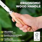 WORKPRO Garden Tool Set, 3 Pcs Gardening Hand Tools with Wood Handle, Weed Puller, Crack Weeder, Hand Trowel, for Planting, Digging, Weeding, Ideal Gardening for Women & Men