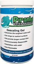 Piranha Water Swimming Pool Stain Remover and Descaler - Hard Water Stain and Calcium Removal Gel - Multi-Surface Scale Remover - 32 oz