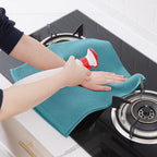 Homaxy 100% Cotton Waffle Weave Kitchen Dish Towels, Ultra Soft Absorbent Quick Drying Cleaning Towel, 13 x 28 Inches, 12-Pack,Lake Blue