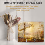 3 Pack 4.5inch YCLYC Picture Stands for Display, Silver Metal Plate Stands for Display - Decorative Plate Stand, Plate Holder Display Stand, Picture Frame Stand - Plate Display Stands for Picture Stand