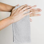 Utopia Towels 24 Pack Cotton Washcloths Set, 100% Ring Spun Cotton, Premium Quality Flannel Face Cloths, Highly Absorbent and Soft Feel Fingertip Towels, Silver