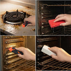 Heavy Duty Oven Cleaner Tools Kit | Professional Oven Cleaning Accessories with Crevice Brush, Razor Scraper & Pumice Stone | Deep Clean Electric Ovens&Stovetops for Home Kitchen Maintenance