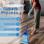 4 Pack - Large Microfiber Tube Mop 400GSM - Heavy Duty Industrial Wet Mop Head Refill,Commercial, Thick Fiber, Replacement Heads, Extra Absorbent