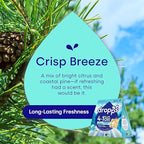 Dropps 4-in-1 Plus Oxi Crisp Breeze Power Biobased Laundry Detergent Pods (76 Pods) - Chlorine-Free Bleach Alternative Biobased Laundry Whitener, Stain & Odor Remover
